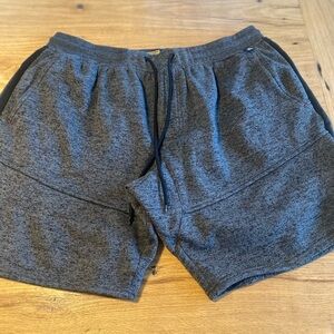 Rugby University Sweatshirt Elastic Waist 7” Inseam Shorts Gray‎ Men’s 2X Pre